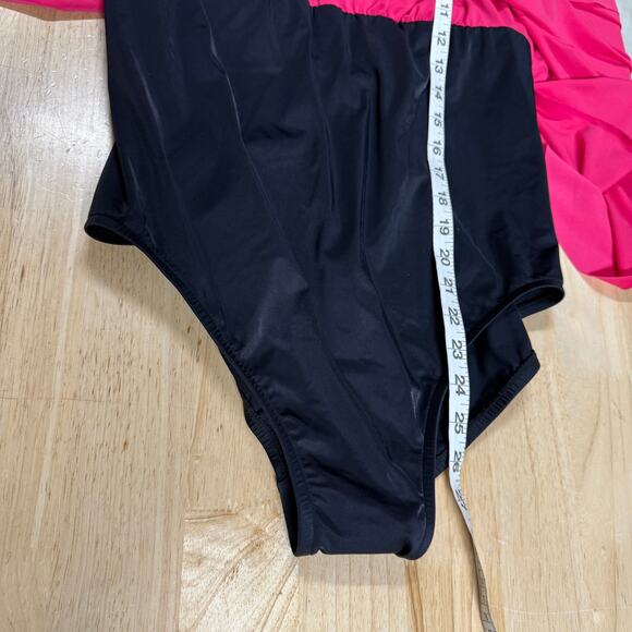 Magicsuit NWT Aubrey One Piece High Neck Coral Rose Pink Size 14 Soft Cup Bra - Picture 9 of 14